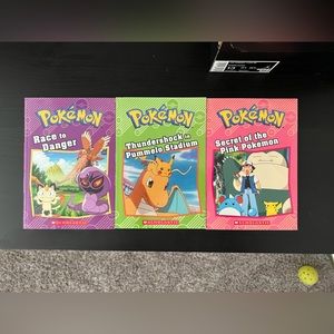 Pokémon books set of 3